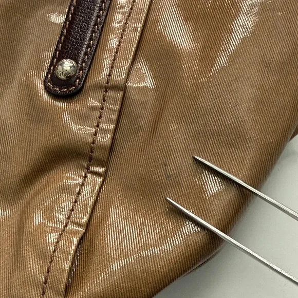 Tod's G-Line Easy Sacca Coated Canvas Tote Bag in Brown Bronze - Picture 16 of 16